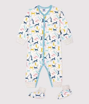 PETIT BATEAU - Ensemble nuit chats bébé en coton et lyocell